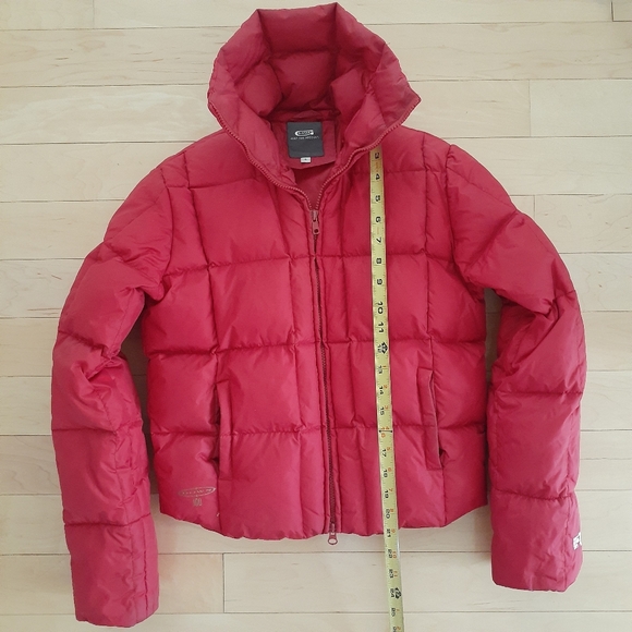 VTG Y2K G-Star Raw Denim Women's Down Jacket Red Size Small Rare - Picture 5 of 11